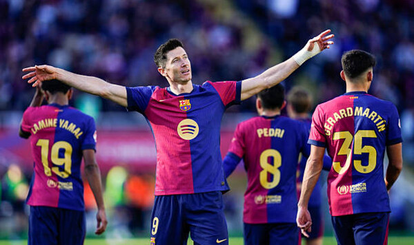 Лиги, Испании, Барселона, Флика, Ханси