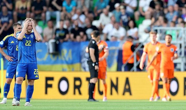 Бесславный вылет. Украина U-21 уступила Нидерландам Берг, Матсен, Регер, Очеретько, Вивчаренко