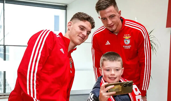 ФОТО. Трубин и Судаков встретились с детьми из Украины на базе Бенфики Судаков, Бенфики, Украины, Фондом